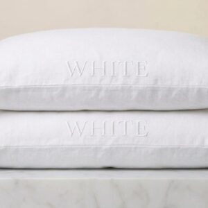 200 TC PERCALE COTTON PILLOW COVERS - WHITE